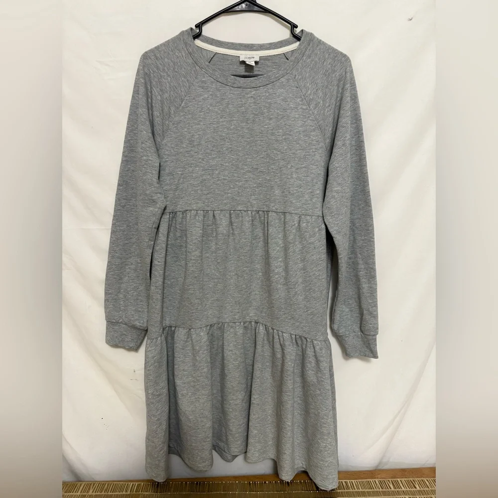 J. Crew Tiered‎ Sweatshirt Mini Dress Size Small
